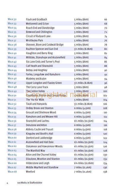 100 Walks in Staffordshire