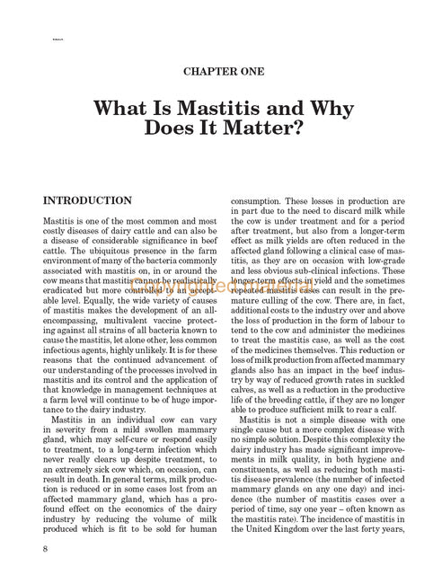 Mastitis In Cattle