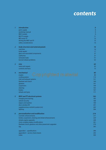 MGF and TF Restoration Manual